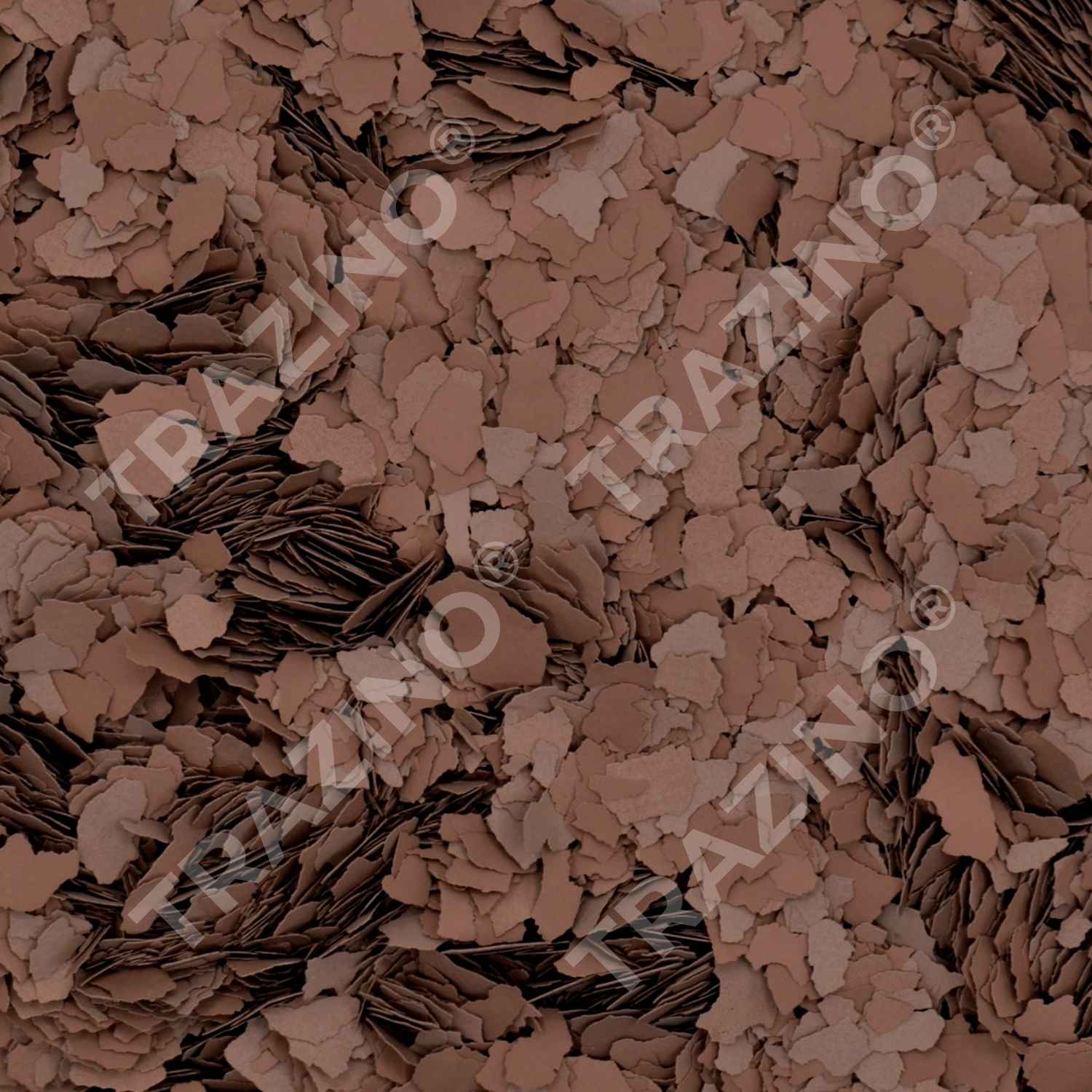 Trazino® Farbchips in Havannabraun zum Einstreuen für Beschichtungen Trazino® Farbchips in Havannabraun zum Einstreuen für Beschichtungen